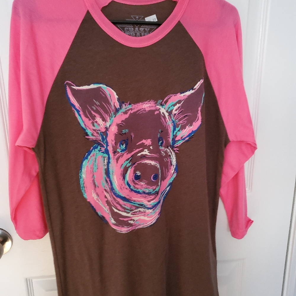 Ladies Baseball Sleeve Top